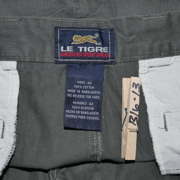 Le Tigre Men’s Vintage Cotton Blend Shorts in Teal - Picture 7 of 8